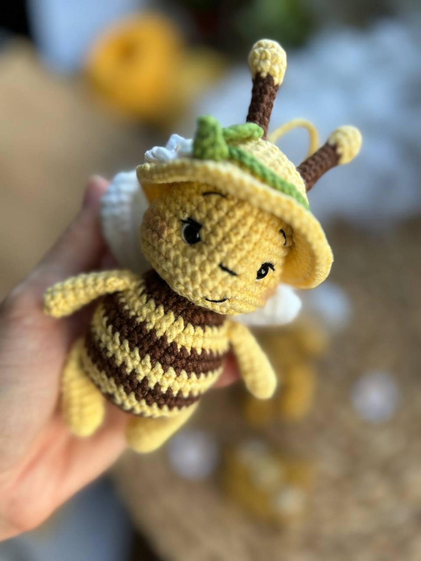 Bee Keychain Crochet Pattern
