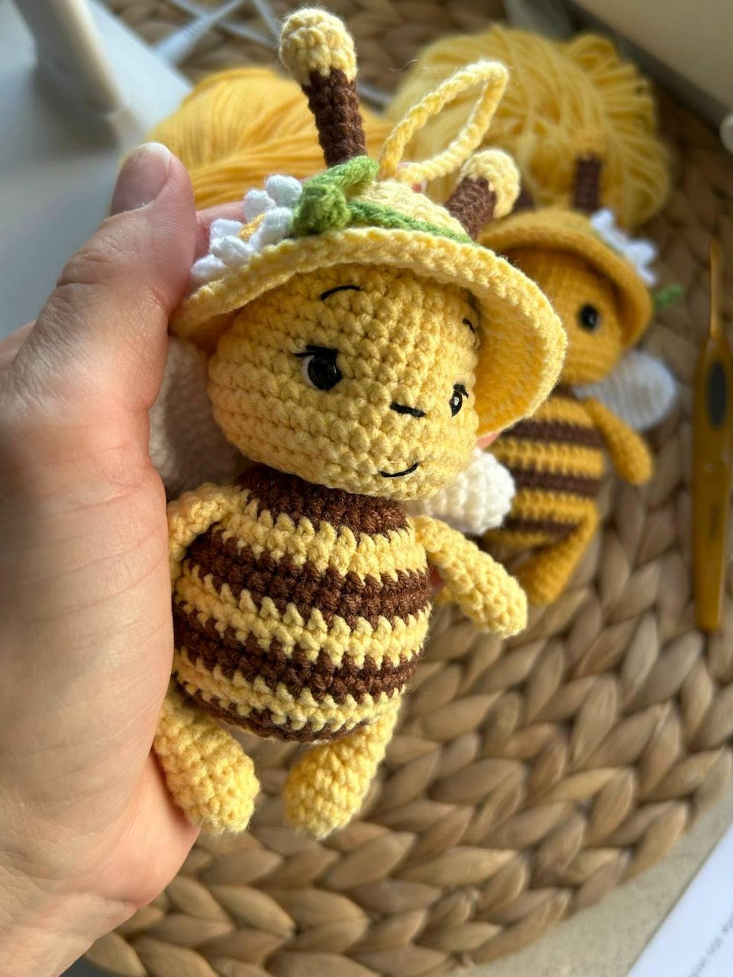 Bee Keychain Crochet Pattern