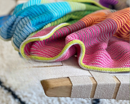 Kiss Blanket Garter Stitch Knitting Pattern